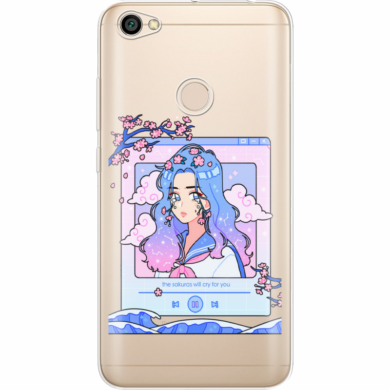 Прозрачный чехол Uprint Xiaomi Redmi Note 5A Prime The Sakuras Will Cry For You