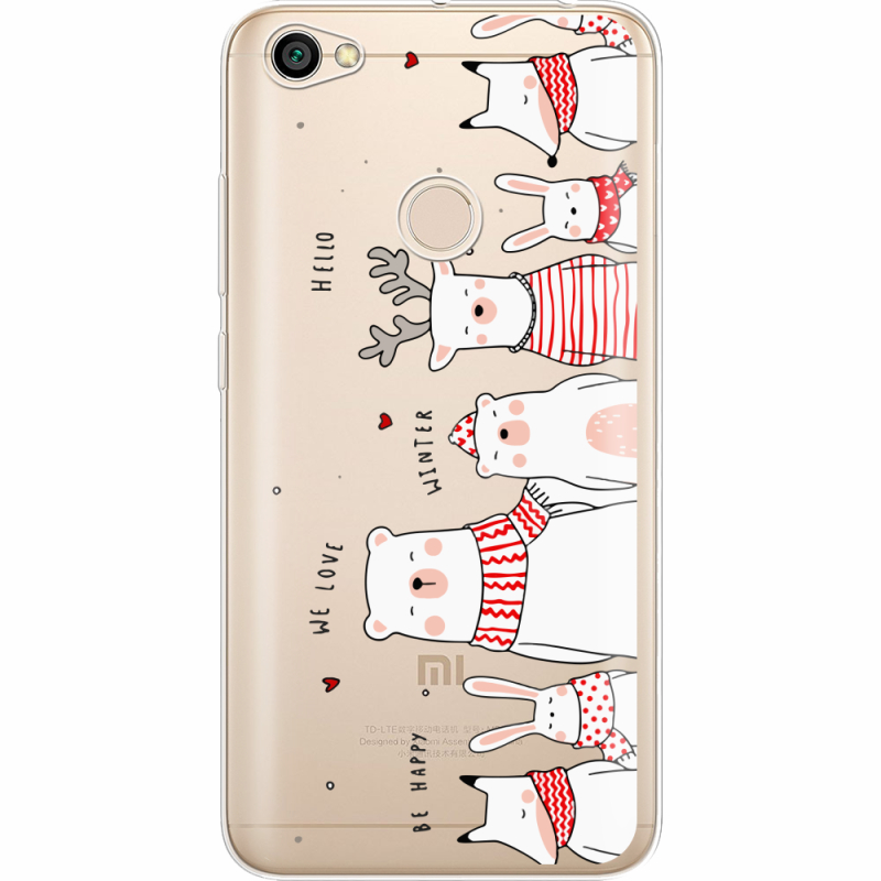 Прозрачный чехол Uprint Xiaomi Redmi Note 5A Prime The Friendly Beasts