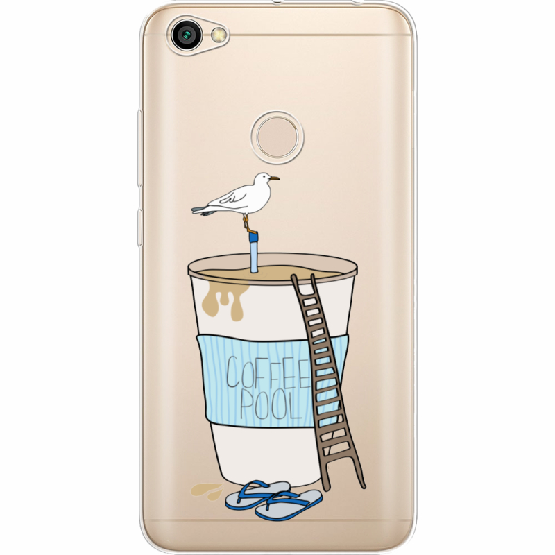 Прозрачный чехол Uprint Xiaomi Redmi Note 5A Prime Segull in Cofee Pool