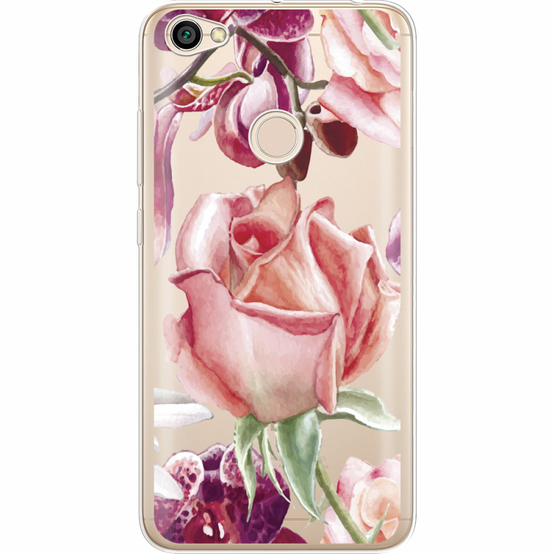 Прозрачный чехол Uprint Xiaomi Redmi Note 5A Prime Rose
