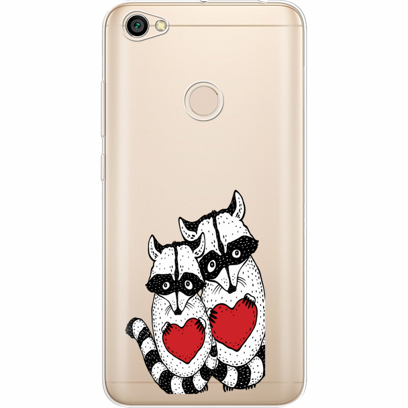 Прозрачный чехол Uprint Xiaomi Redmi Note 5A Prime Raccoons in love