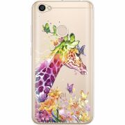 Прозрачный чехол Uprint Xiaomi Redmi Note 5A Prime Colorful Giraffe