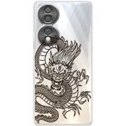 Прозорий чохол BoxFace Honor 70 Chinese Dragon