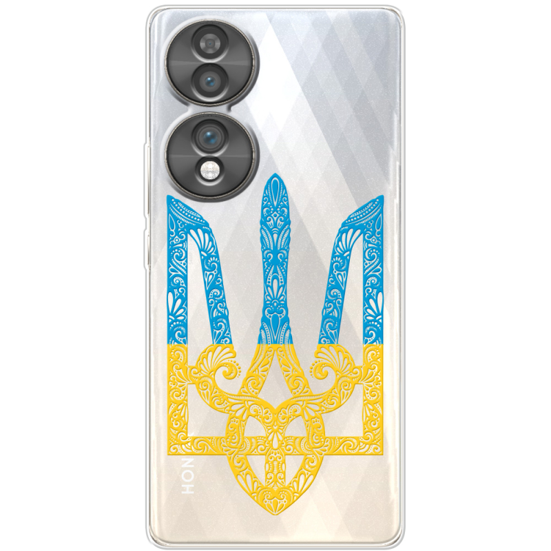 Прозорий чохол BoxFace Honor 70 Gold Trident