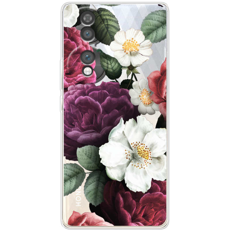 Прозорий чохол BoxFace Honor 70 Floral Dark Dreams