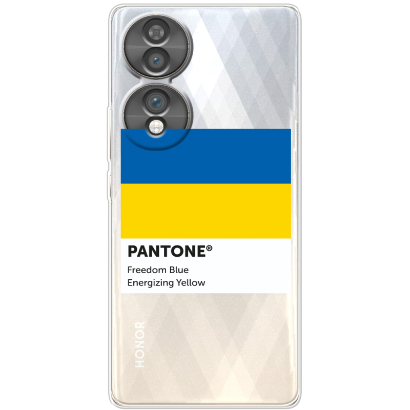 Прозорий чохол BoxFace Honor 70 Pantone вільний синій