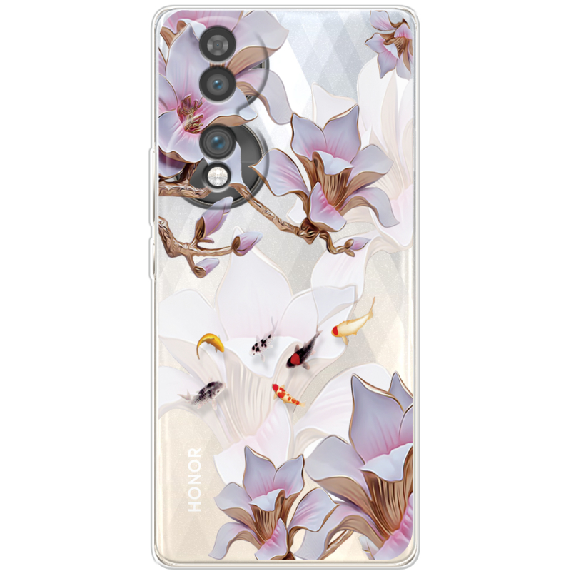 Прозорий чохол BoxFace Honor 70 Chinese Magnolia