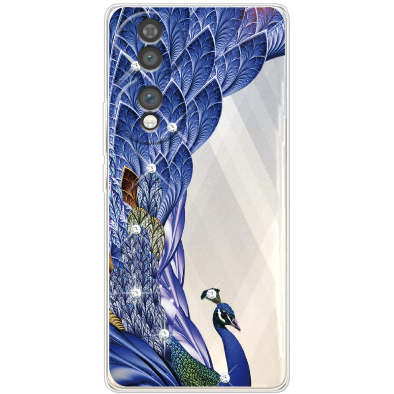 Чохол зі стразами Honor 70 Peafowl