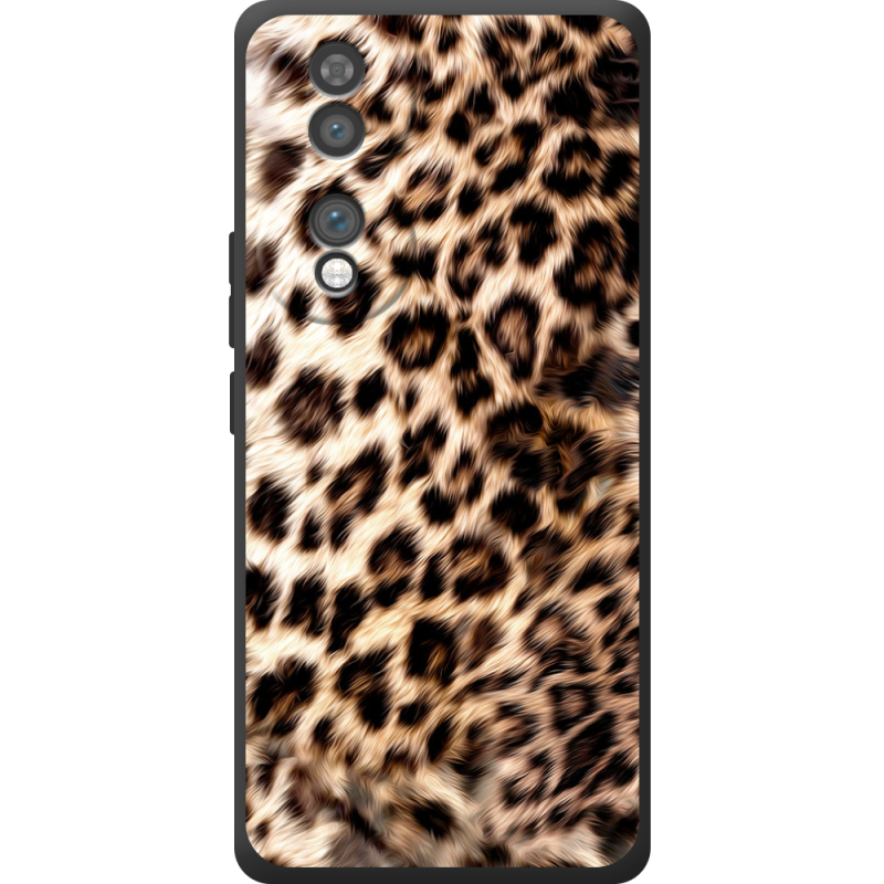 Чорний чохол BoxFace Honor 70 Леопардовий