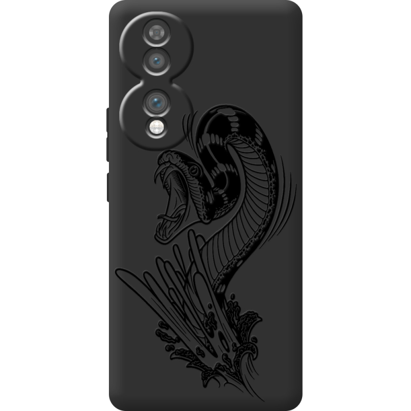 Чорний чохол BoxFace Honor 70 Snake