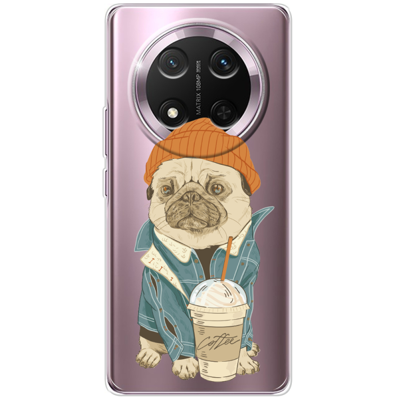 Прозорий чохол BoxFace Honor Magic 7 Lite 5G Dog Coffeeman