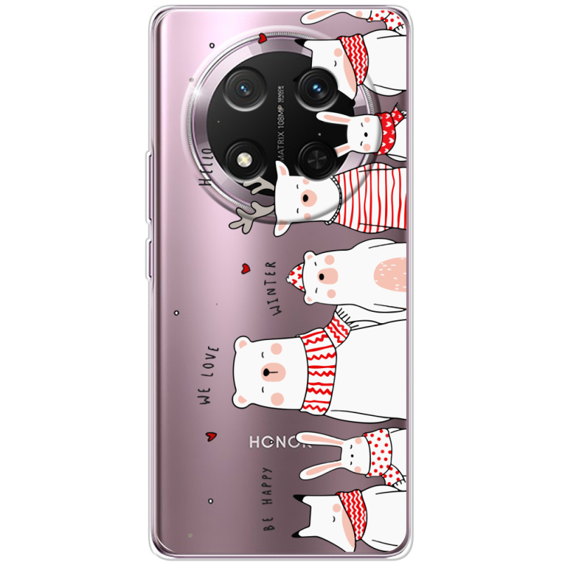 Прозорий чохол BoxFace Honor Magic 7 Lite 5G The Friendly Beasts