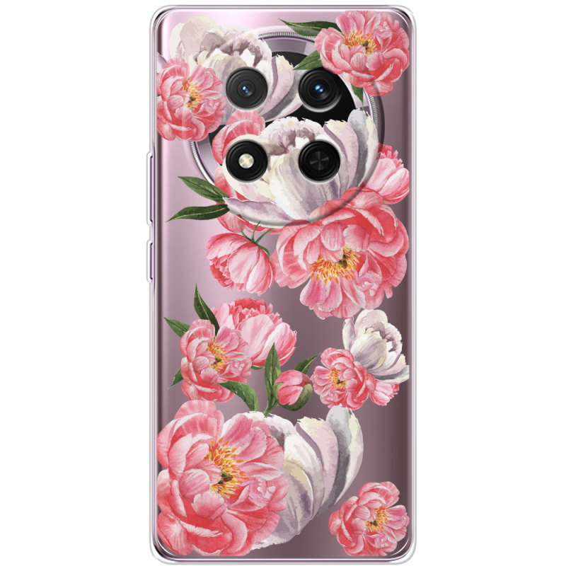 Прозорий чохол BoxFace Honor Magic 7 Lite 5G Peony Watercolor Style