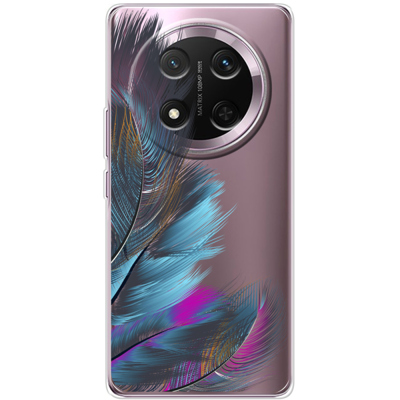 Прозорий чохол BoxFace Honor Magic 7 Lite 5G Feathers