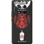 Чорний чохол BoxFace Honor Magic 7 Lite 5G RedWhite Coffee