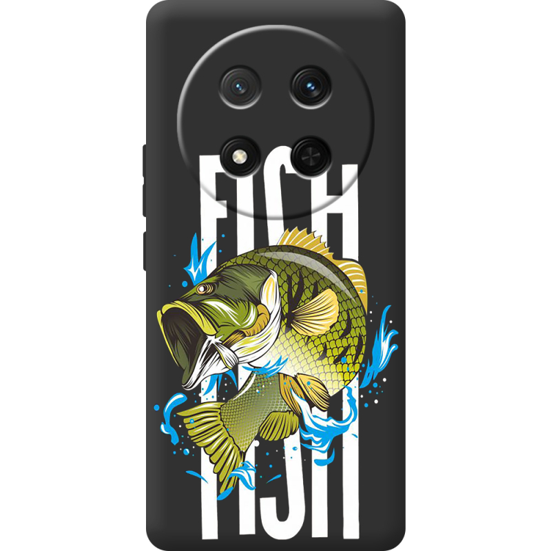 Чорний чохол BoxFace Honor Magic 7 Lite 5G Fish