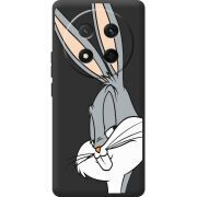Чорний чохол BoxFace Honor Magic 7 Lite 5G Lucky Rabbit