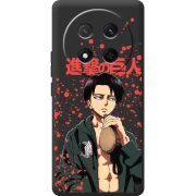 Чорний чохол BoxFace Honor Magic 7 Lite 5G Атака Титанов Леви