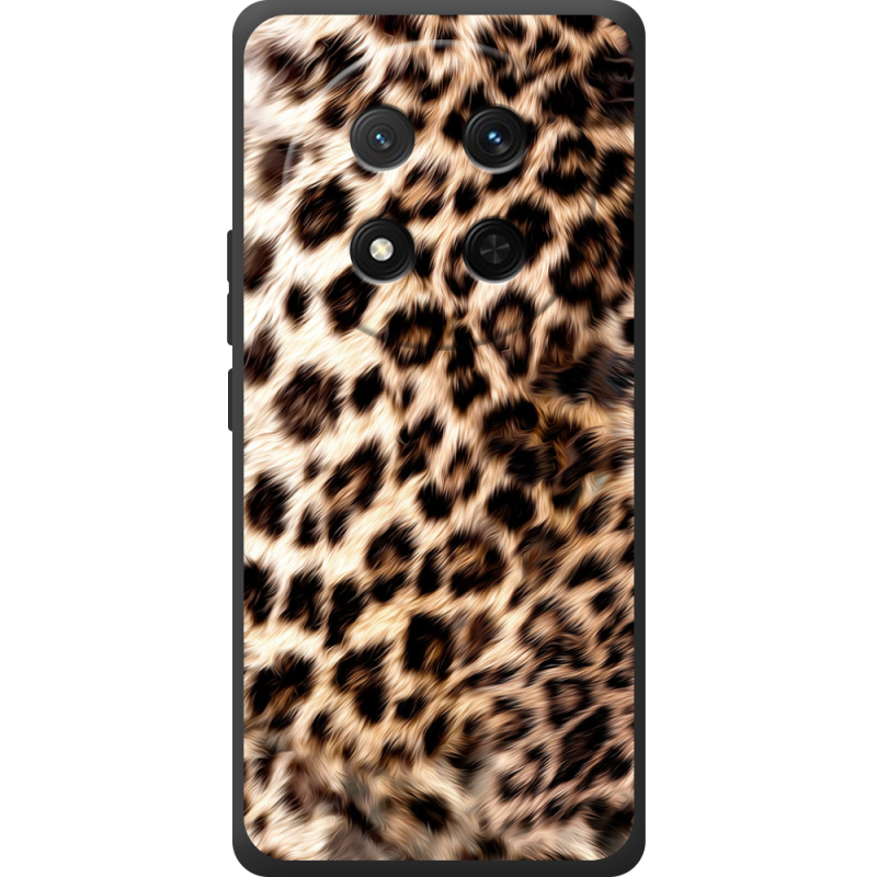 Чорний чохол BoxFace Honor Magic 7 Lite 5G Леопардовий