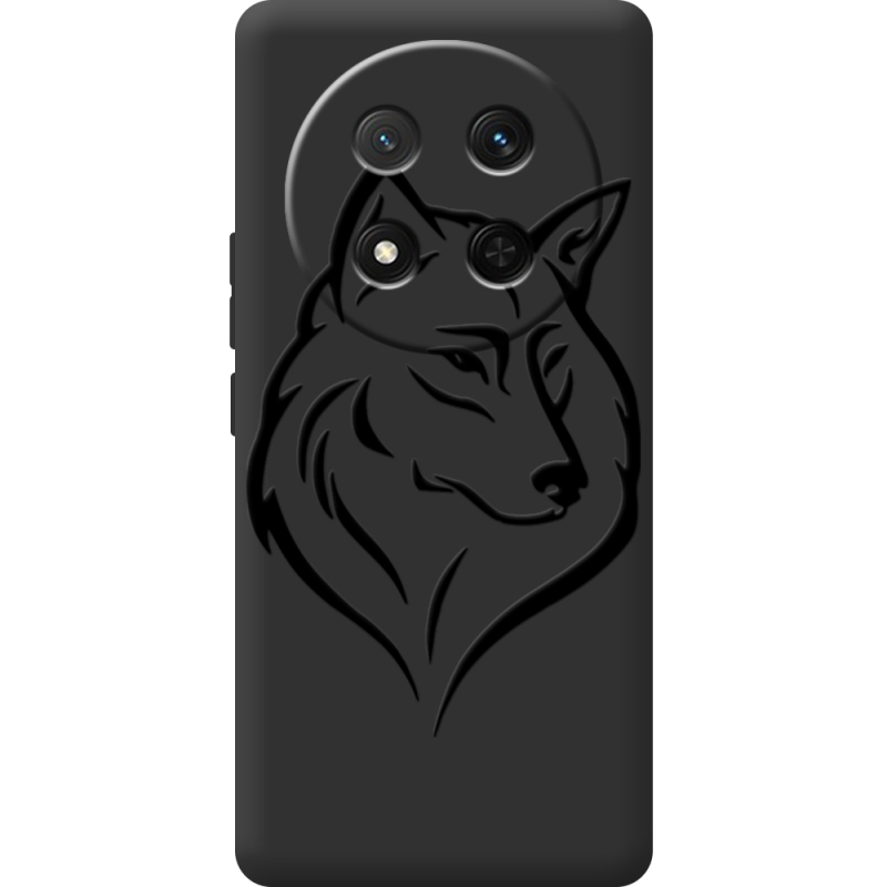Чорний чохол BoxFace Honor Magic 7 Lite 5G Wolf