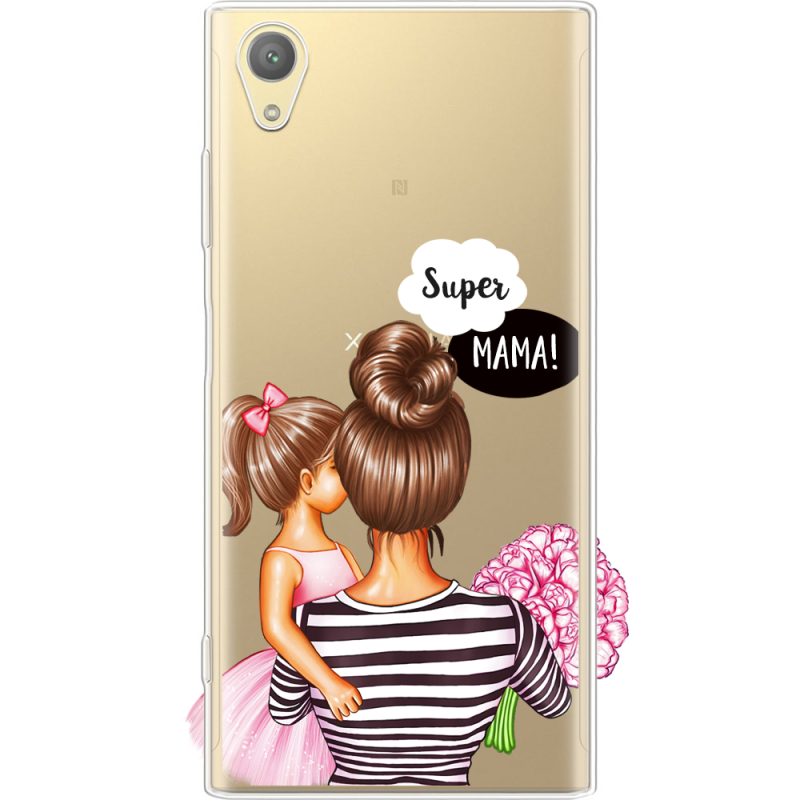 Прозрачный чехол Uprint Sony Xperia XA1 G3116 / XA1 Dual G3112 Super Mama and Daughter