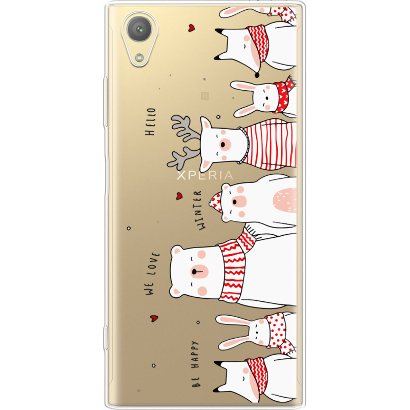 Прозрачный чехол Uprint Sony Xperia XA1 G3116 / XA1 Dual G3112 The Friendly Beasts