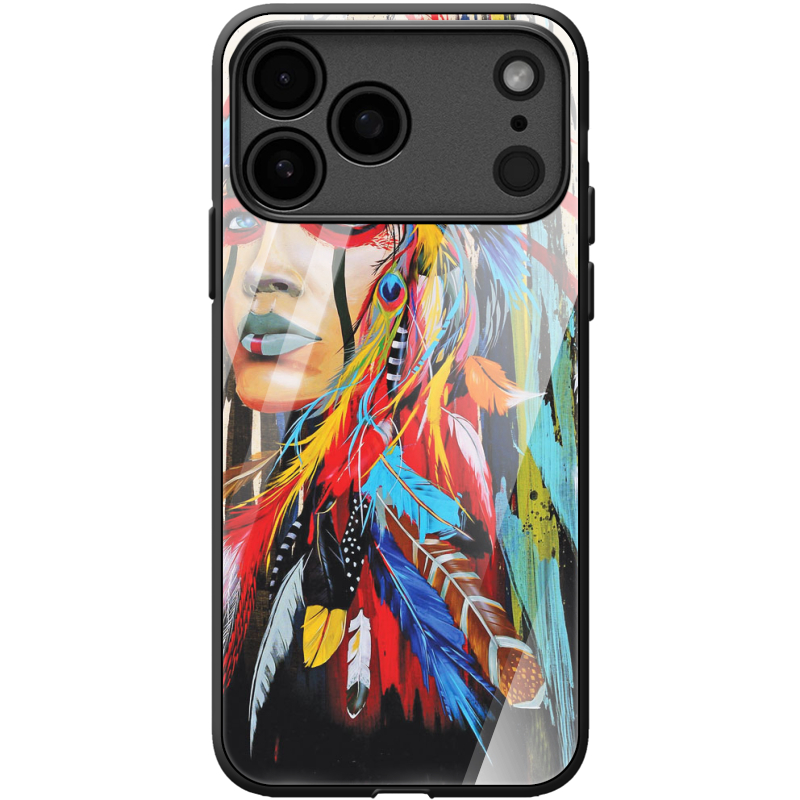 Чохол BoxFace Glossy Panel Apple iPhone 17 Pro Max Feather Girl