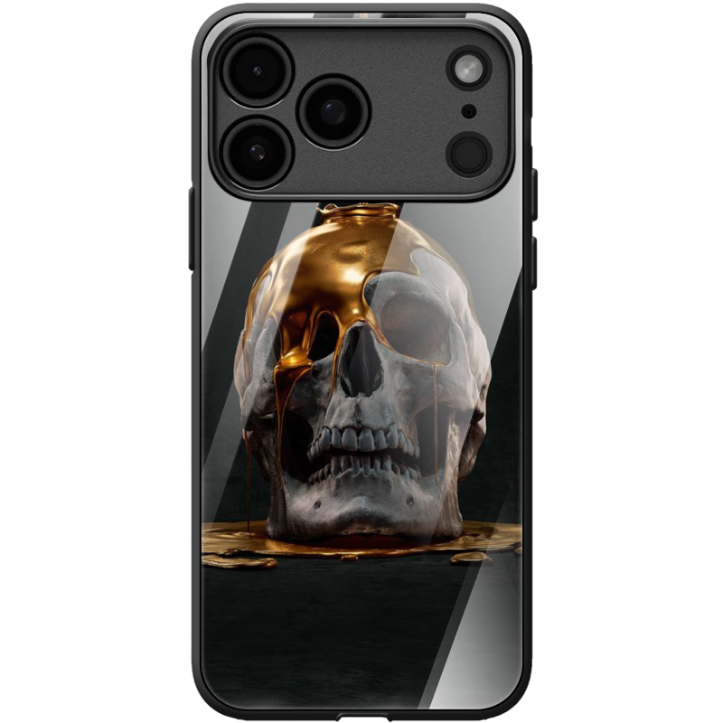 Чохол BoxFace Glossy Panel Apple iPhone 17 Pro Max Gold Skull
