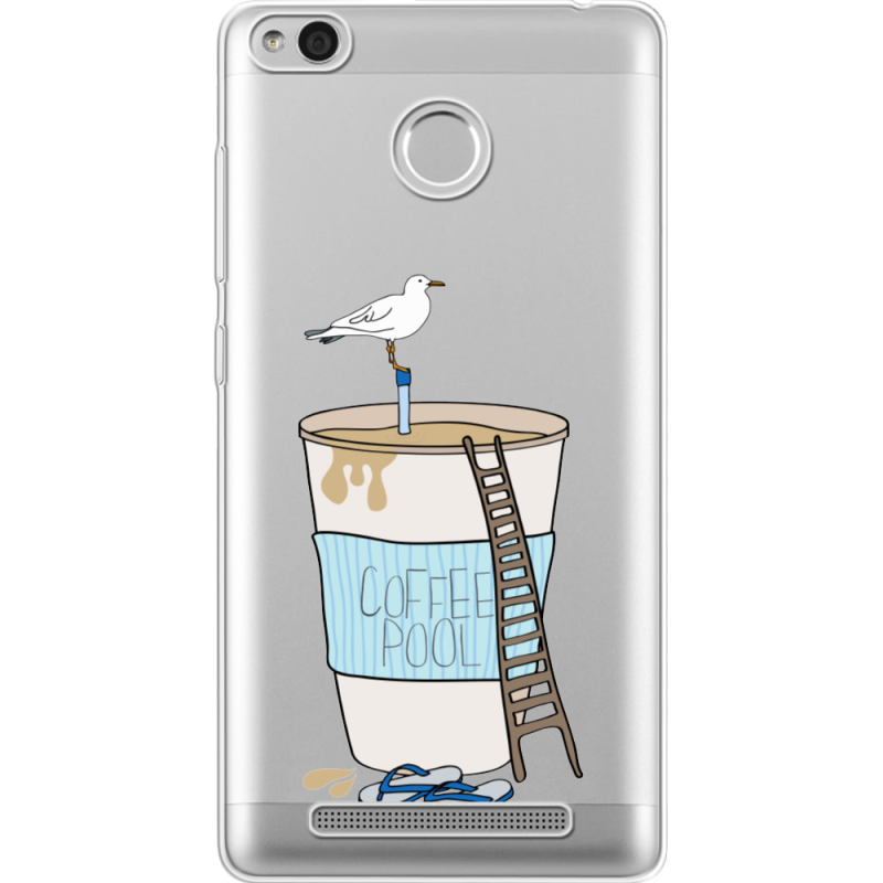 Прозрачный чехол Uprint Xiaomi Redmi 3S / 3S Pro Segull in Cofee Pool