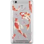 Прозрачный чехол Uprint Xiaomi Redmi 3S / 3S Pro Japanese Koi Fish