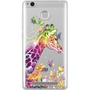 Прозрачный чехол Uprint Xiaomi Redmi 3S / 3S Pro Colorful Giraffe