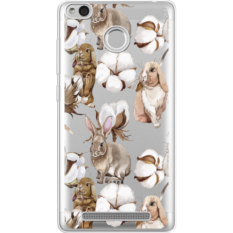 Прозрачный чехол Uprint Xiaomi Redmi 3S / 3S Pro Cotton and Rabbits