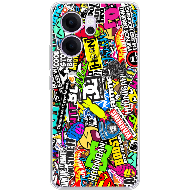 Чохол BoxFace OPPO Reno 14 F Multicolored Inscriptions