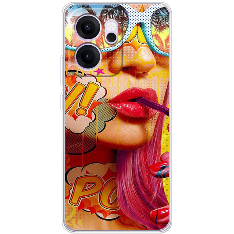 Чохол BoxFace OPPO Reno 14 F Yellow Girl Pop Art