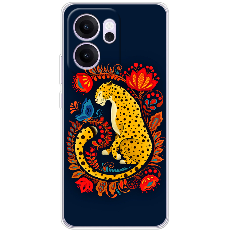Чохол BoxFace OPPO Reno 14 F Petrykivka Leopard