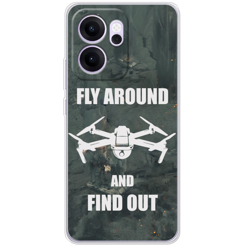 Чохол BoxFace OPPO Reno 14 F Дрон Fly Around