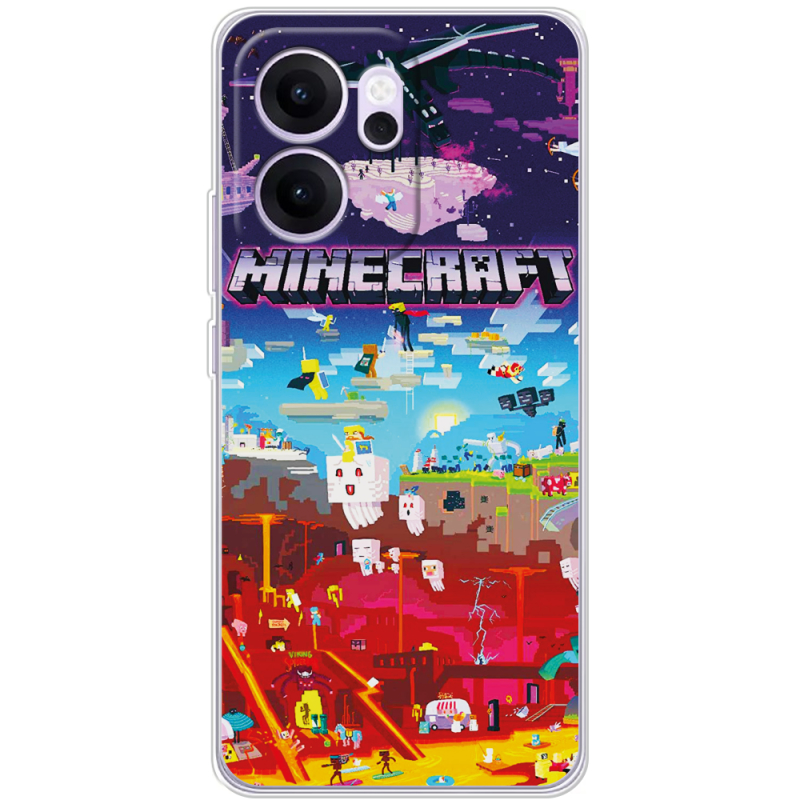 Чохол BoxFace OPPO Reno 14 F Minecraft World Beyond