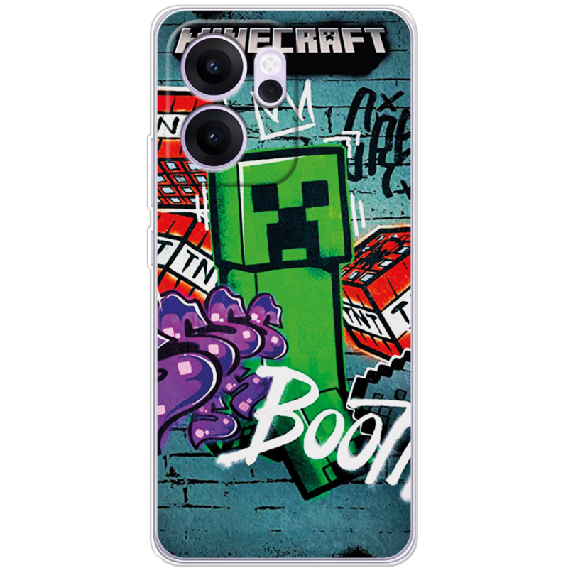 Чохол BoxFace OPPO Reno 14 F Minecraft Graffiti