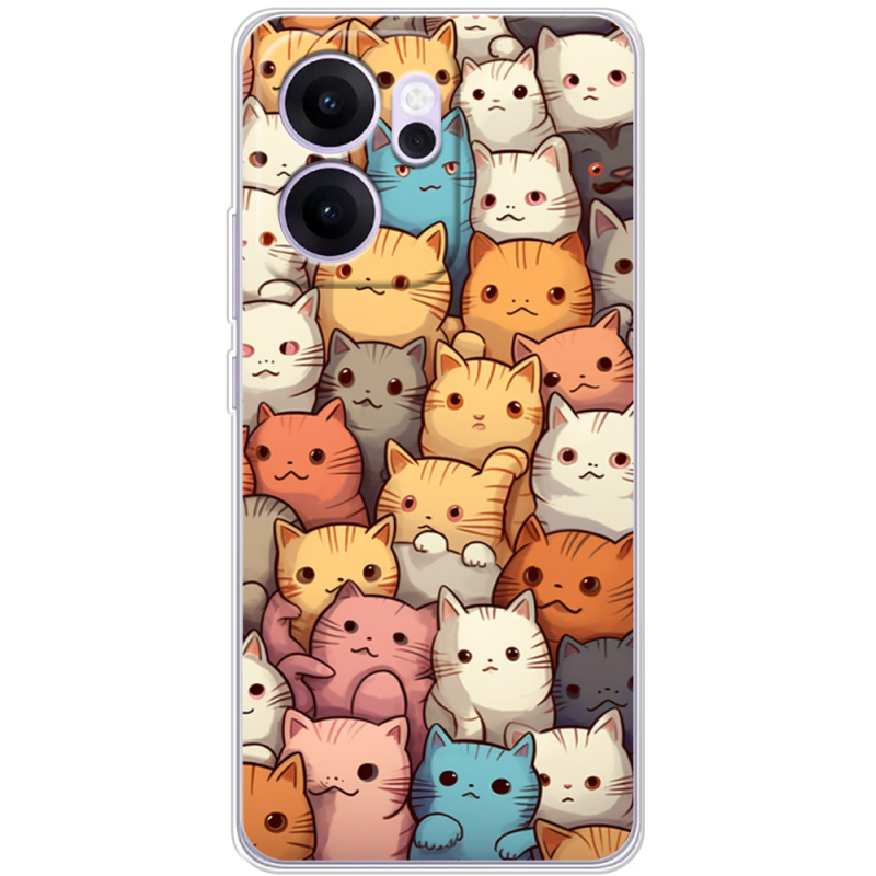 Чохол BoxFace OPPO Reno 14 F Котики муркотики