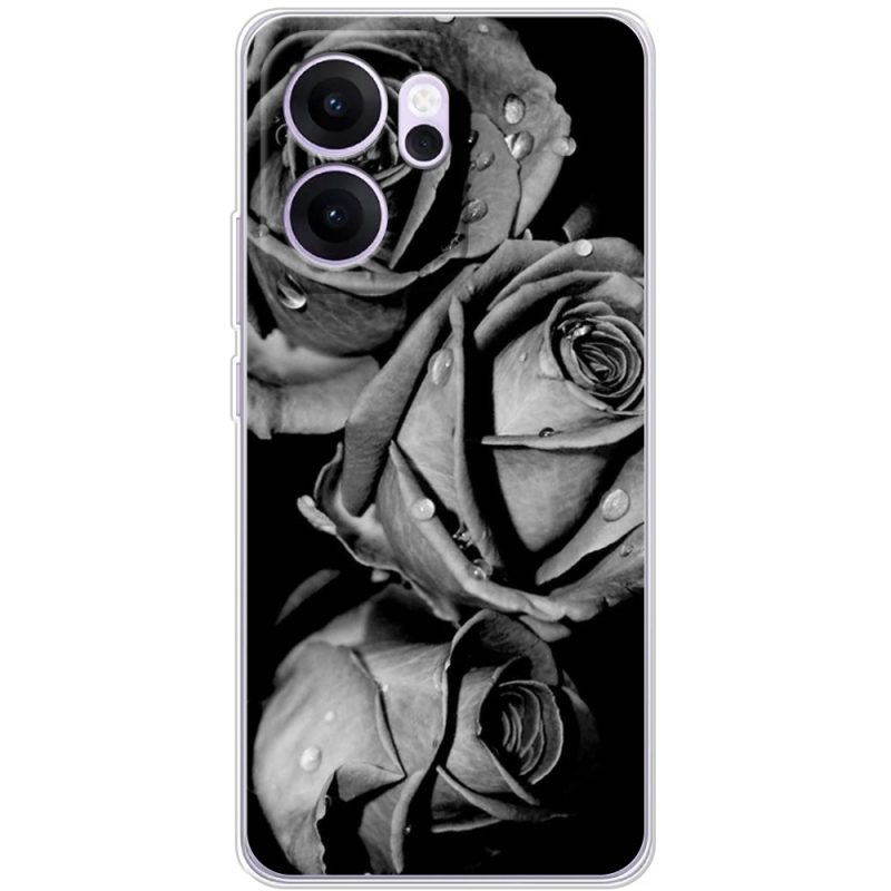 Чохол BoxFace OPPO Reno 14 F Black and White Roses