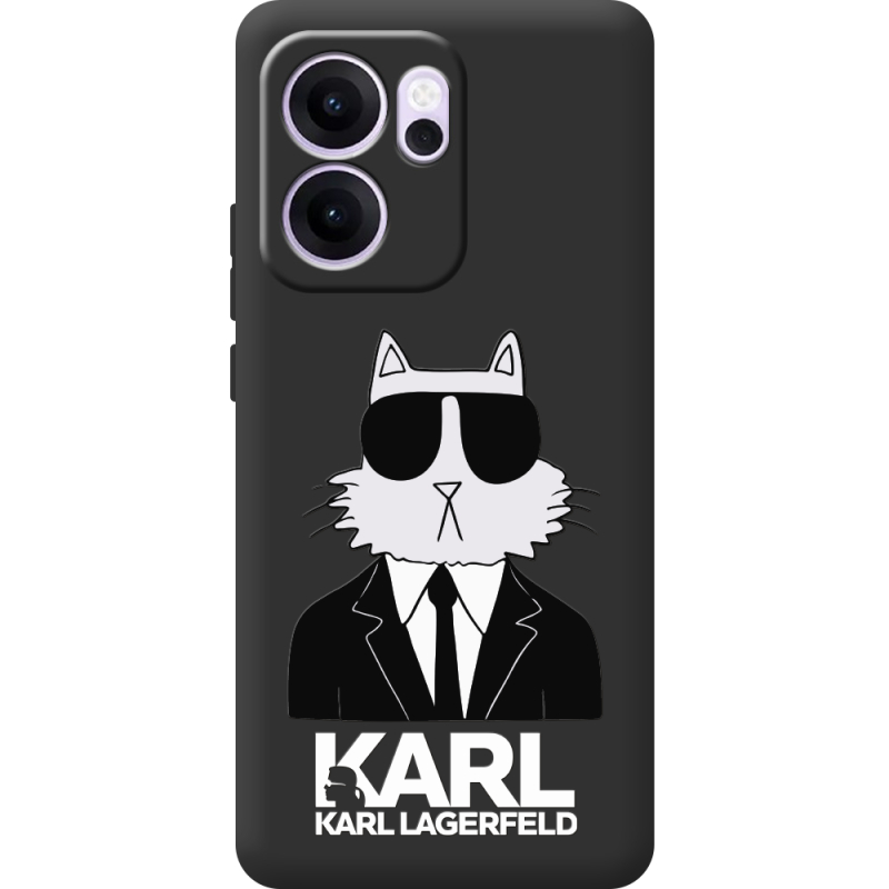 Чорний чохол BoxFace OPPO Reno 14 F Cat in Black