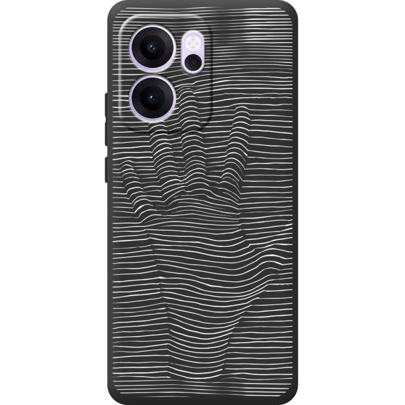 Чорний чохол BoxFace OPPO Reno 14 F Optical Hand