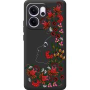 Чорний чохол BoxFace OPPO Reno 14 F 3D Ukrainian Muse