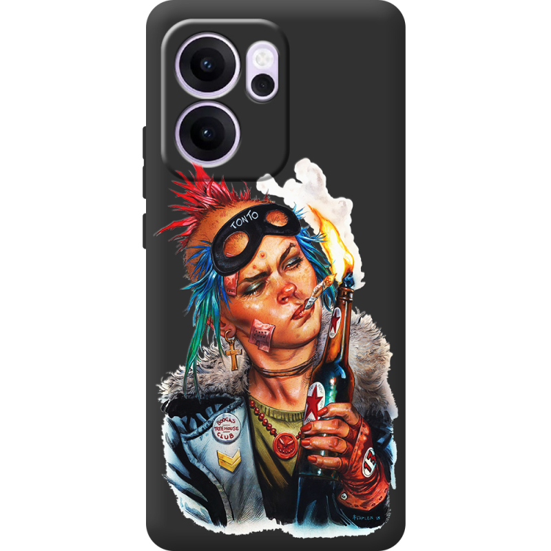 Чорний чохол BoxFace OPPO Reno 14 F Tanker Girl