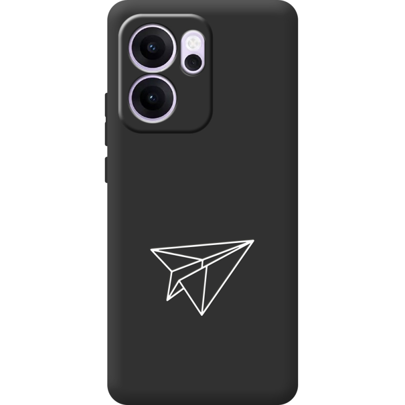 Чорний чохол BoxFace OPPO Reno 14 F Paper Plane