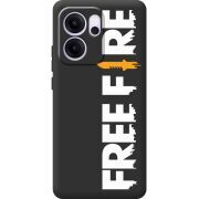 Чорний чохол BoxFace OPPO Reno 14 F Free Fire White Logo