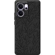 Чорний чохол BoxFace OPPO Reno 14 F Leaves