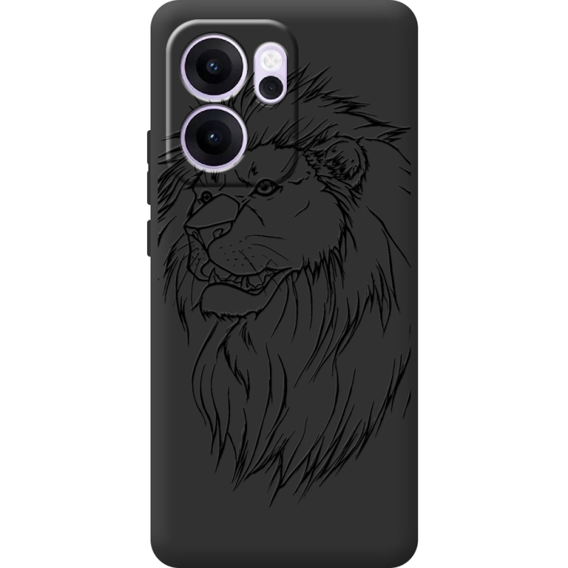 Чорний чохол BoxFace OPPO Reno 14 F Lion