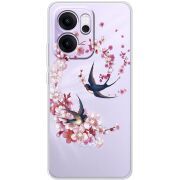 Чохол зі стразами OPPO Reno 14 F Swallows and Bloom