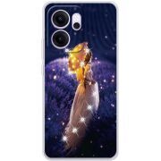Чохол зі стразами OPPO Reno 14 F Girl with Umbrella